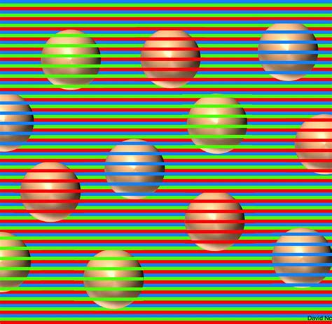 optische taeuschung welche farben haben diese kugeln schau genau hin