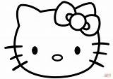 Kitty Hello Coloring Face Pages Silhouette Nerd Drawing Svg Printable Color Print Head Colouring Clipart Cut  Sick Sheets Supercoloring sketch template