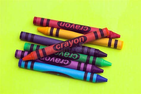 wax crayons stock photo image  crayon elementary orange
