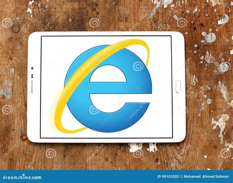 internet explorer web browser logo editorial stock photo image