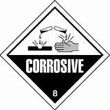 Corrosive Hazard Diamonds Visibility Result 100mm Ghs Toxic sketch template