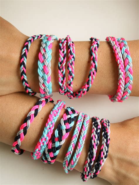 braided bracelets trendy pins