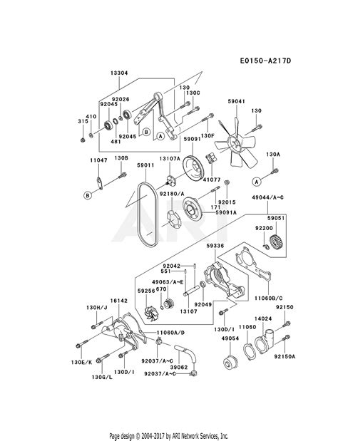 kawasaki fdd   stroke engine fdd parts diagram  cooling equipment