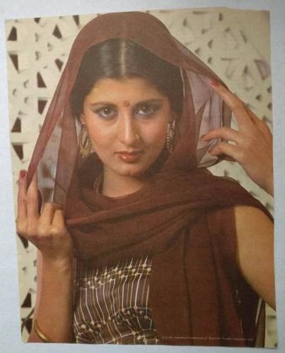 Bollywood Actress Sangeeta Bijlani Rare Poster Sheet Page From Magazine