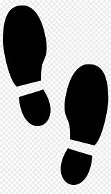 Shoe Print Outline Footprints Clip Pngfind sketch template