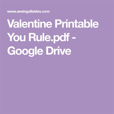 valentine printable  rulepdf google drive valentines printables
