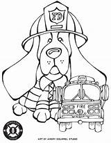 Coloring Pages Rescue Dogs Fire Mutt Stuff Dog Animal Getcolorings sketch template