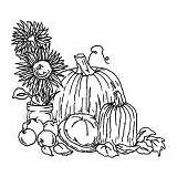 Coloring Pages Harvests Feast sketch template