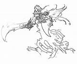 Darksiders Angel Coloring Pages Demon sketch template