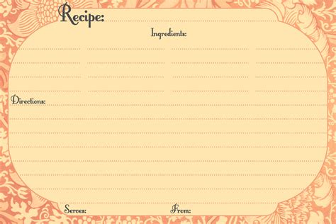 recipe card template  girl   jitterbug dress