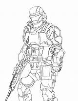 Odst Halo Coloring Pages Template sketch template