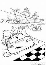 Coloring Disney Mcqueen Cars Pages Lightning A4 Racing Printable Print Color Book sketch template