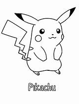 Pickachu sketch template