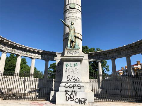 george floyd protesters target confederate monuments  numerous cities
