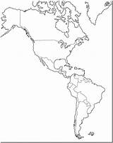 America Mapa Colorear Para sketch template