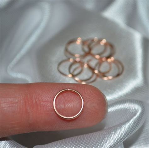 14k Rose Gold Filled Hoop This Listing Is For One Hoop Not For A Pair