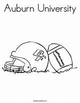Coloring Auburn University Football Built California Usa Helmet sketch template