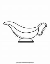 Thanksgiving Coloring Pages Gravy Boat Primarygames Pdf Printable Coloringpages Holidays sketch template