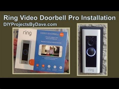 ring video doorbell pro installation youtube