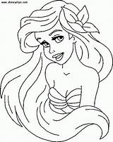 Mermaid Little Baby Coloring Pages Ariel sketch template