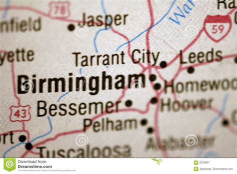 Map Of Birmingham Stock Image Image Of Alabama Suburb