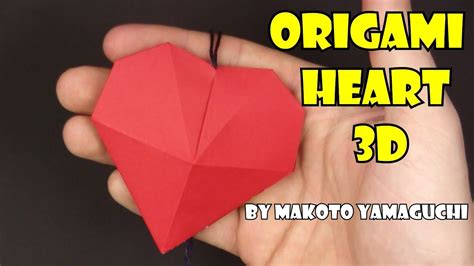 como fazer origami coração 3d valentines youtube