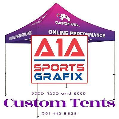 custom printed ez pop  tent logo full color graphics replacement cover    ebay
