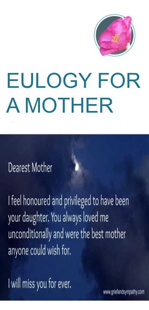 a heart warming eulogy for a mother to give you inspiration if you