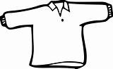 Shirt Outline Clipart Template Clip Library sketch template