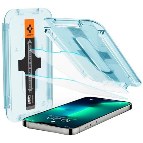 spigen ez fit gehard glas screenprotector met montageframe apple iphone  mini  pack belsimpel