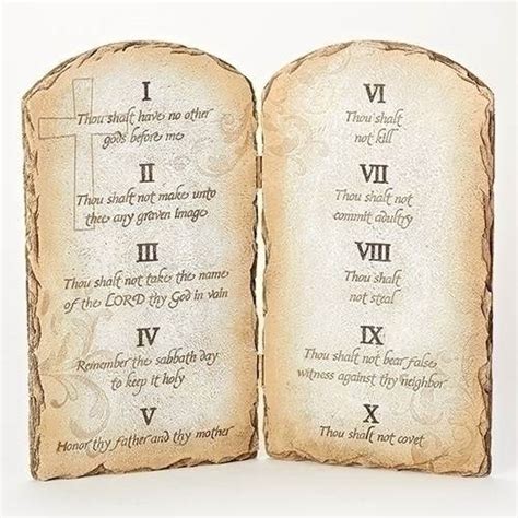 commandments tablet set