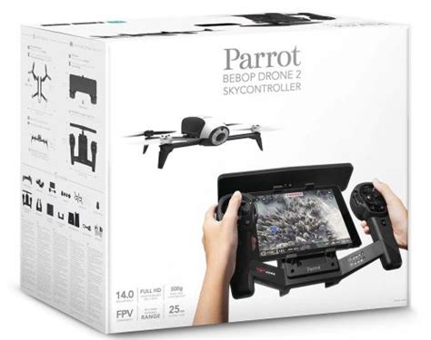 parrot bebop drone  drone avec skycontroller wi fi blanc drone photo video achat