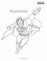 Coloring Superman Fun sketch template