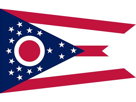 state flag  ohio usa american images