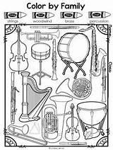 Music Instrument Families Instruments Worksheets Orchestra Musical Kids Family Coloring Printable String Workbook Lesson Plans Lessons Activities Sheet Teacherspayteachers Lindsay sketch template