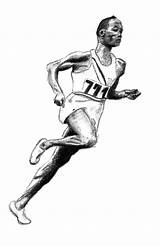 Jesse Owens sketch template