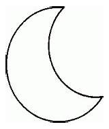 Moon Crescent Drawing Coloring Pages Drawings Nightcap Template sketch template