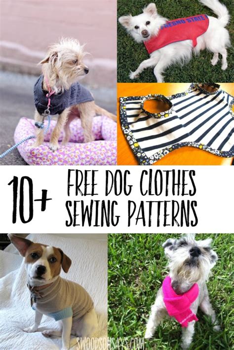 beginner downloadable  printable dog clothes patterns