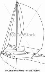 Catamaran Clipart Drawing Sailing Clipground Paintingvalley sketch template