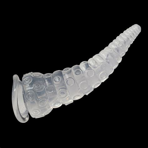giant huge ribbed anal cone dildo clear ass stretcher butt plug monster