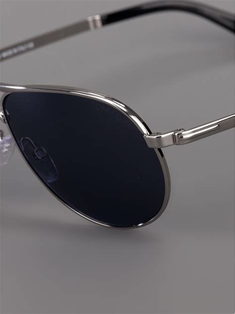 Tom Ford James Bond Aviator Sunglasses In Metallic Gray For Men Lyst