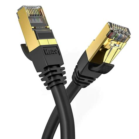 veetop mft black cat ethernet cable professional network patch cable gbps mhz sftp