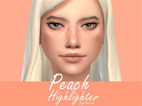 sims resource peach highlighter  sagittariah sims  downloads