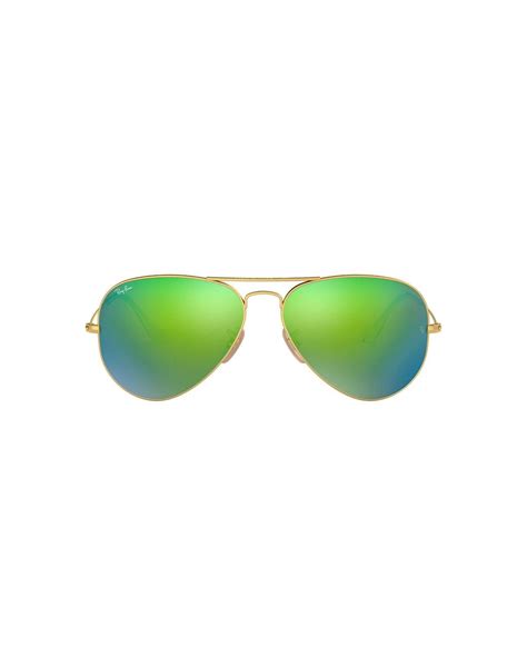 ray ban rb classic polarized aviator sunglasses  green lyst