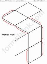 Prism Template Rhombic Advertisement Printable sketch template