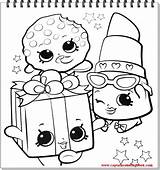 Coloring Kooky Shopkins Pressy Miss Cookie sketch template