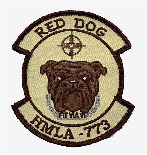 hmla  red dog patch sew  squadron nostalgia