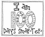 School Coloring 100 100th Days Pages Smarter Kindergarten If Am Were Printable Preschool Sheet Totally Terrific Texas Activities Color Classroom sketch template