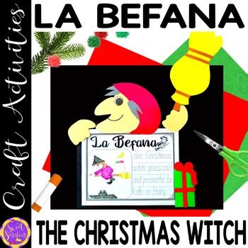 la befana  italian christmas witch craft  writing activity