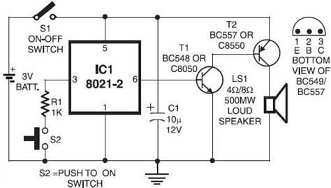 electronic doorbell circuit